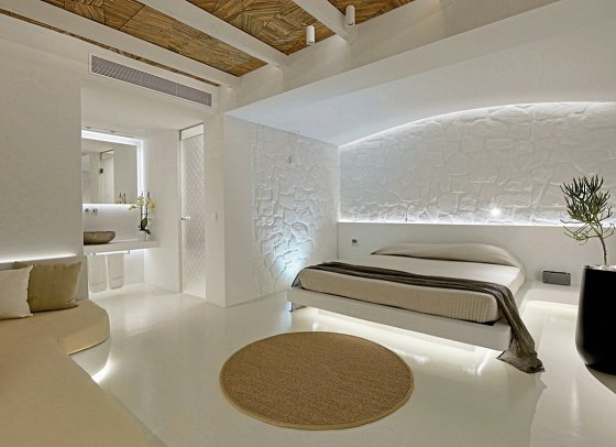 Boutiquehotel Andronikos - Wohnbeispiel Doppelzimmer Superior Gartenblick (Zimmercodierung DSG)