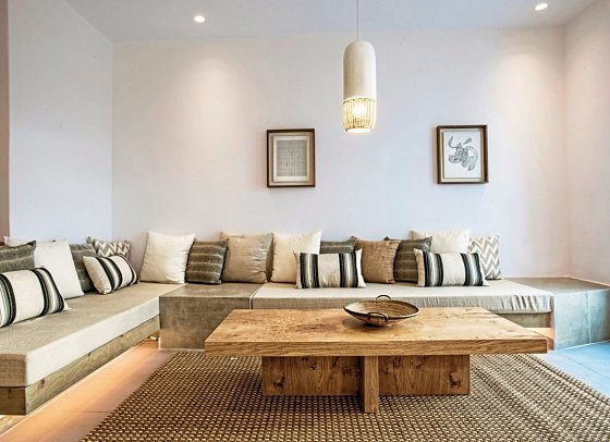 Boutiquehotel Andronikos - Wohnbeispiel Juniorsuite Gartenblick (Zimmercodierung JBG)