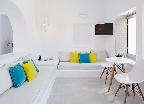 Skyfall Suites - Wohnbeispiel Juniorsuite Meerblick (Zimmercodierung JBM)