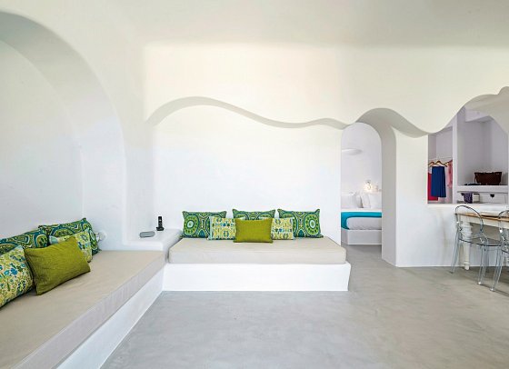 Skyfall Suites - Wohnbeispiel Suite Honeymoon Meerblick (Zimmercodierung WHM)