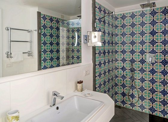 Botania Relais & Spa - Beispiel Bad Doppelzimmer Classic (Zimmercodierung DB1)