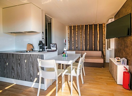 Arena Grand Kazela - Wohnbeispiel Mobilheim Green (Zimmercodierung CB2)