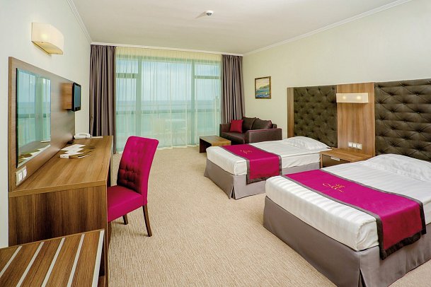 Marina Grand Beach - Wohnbeispiel Doppelzimmer Meerblick (Zimmercodierungen DBM, DCM & DQM)