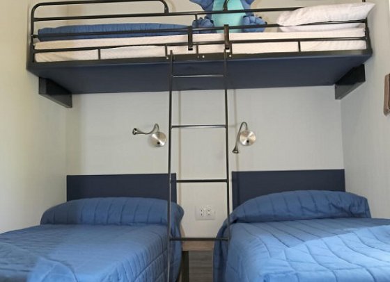 Camping Cisano & San Vito - Wohnbeispiel Mobilheim Rubino Lux (Zimmercodierung CB2)