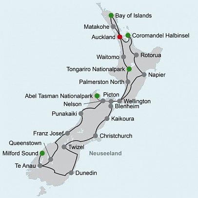 Klassische Neuseeland Rundreise