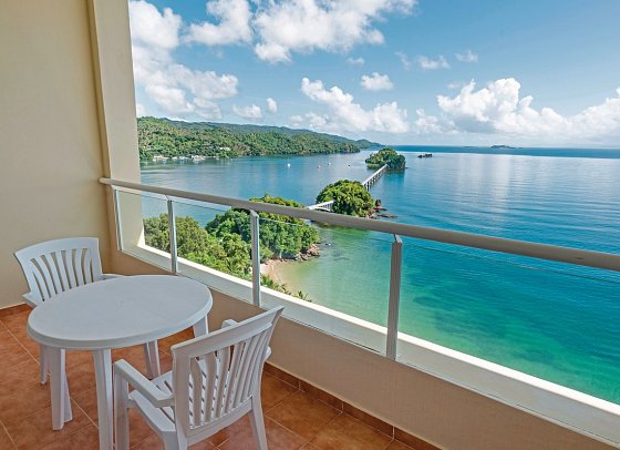 Eurostars Grand Cayacoa - Beispiel Balkon Deluxe Seaview (Zimmercodierung UDM)