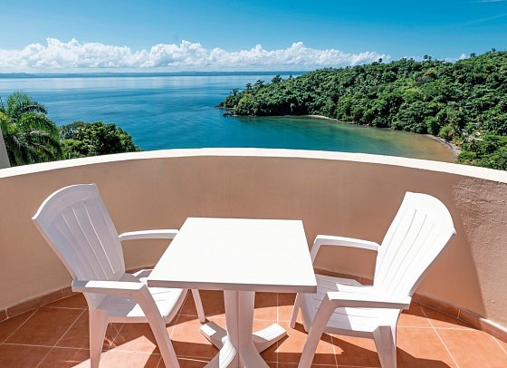 Eurostars Grand Cayacoa - Beispiel Balkon Juniorsuite Seaview (Zimmercodierung J1M)