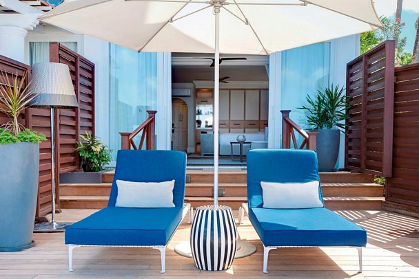 Fairmont Royal Pavilion - Wohnbeispiel Beachfront Suite (Zimmercodierung WBC)