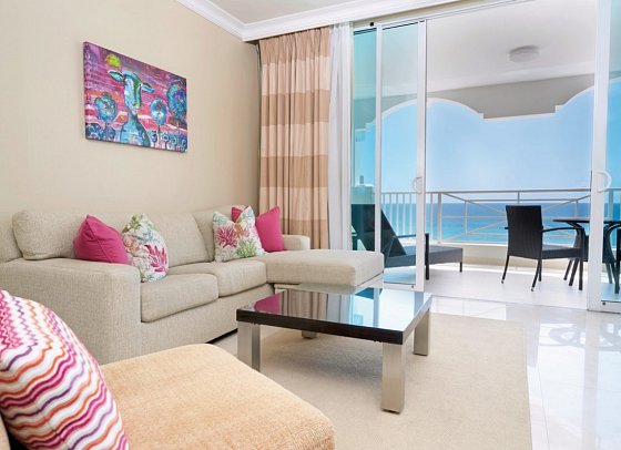 O2 Beach Club & Spa - Wohnbeispiel Luxury 1 Bedroom Oceanfront Suite (Zimmercodierung WBO)