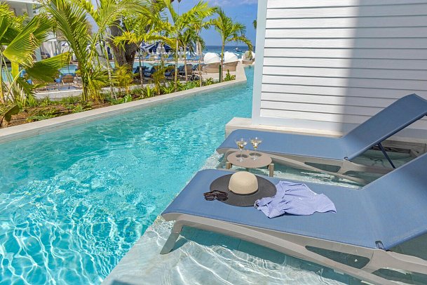 Royalton Vessence Barbados, an Autograph Collection All-Inclusive Resort - Adult-Oriented - Wohnbeispiel Luxury Junior Suite Swim Out with Butler (Zimmercodierung JLQ)