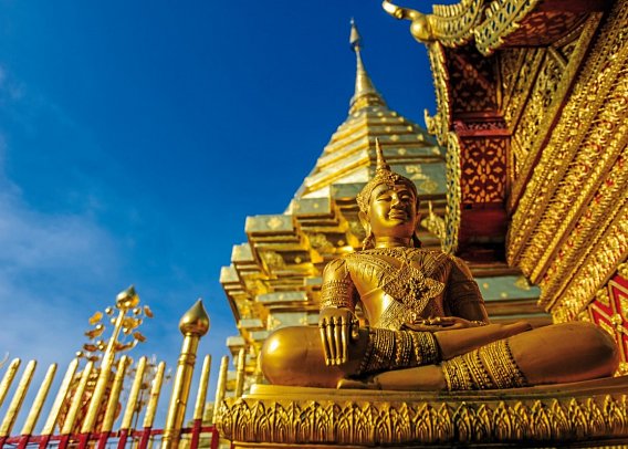 Nord-Thailand mit Goldenem Dreieck (Gruppenreise) - Chiang Mai, Wat Phra That Doi Suthep