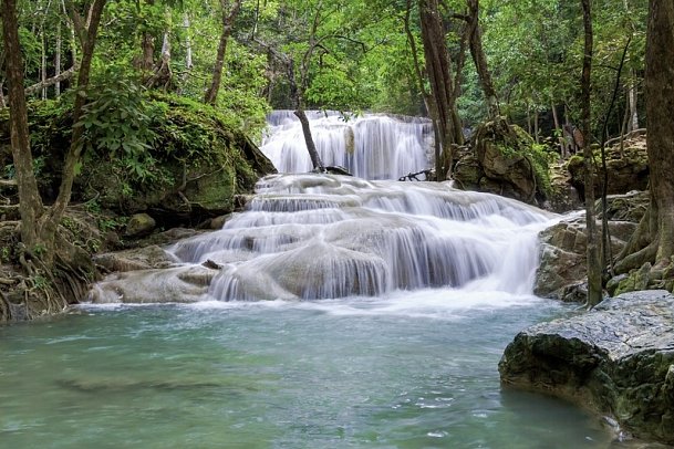Route des Südens - von Bangkok nach Phuket (Gruppenreise) - Erawan Wasserfälle