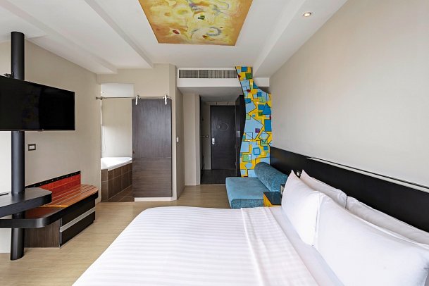 Siam@Siam Design Hotel Pattaya - Wohnbeispiel Studio Ocean View (Zimmercodierung SBM)