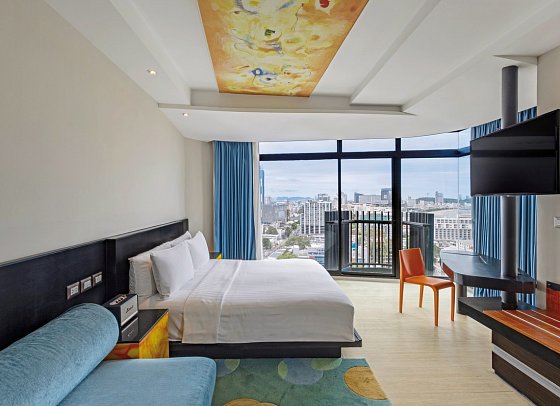 Siam@Siam Design Hotel Pattaya - Wohnbeispiel Studio Ocean View (Zimmercodierung SBM)