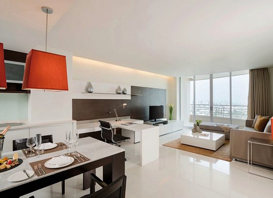 JC Kevin Sathorn Bangkok Hotel - Wohnbeispiel Two Bedroom Suiten (Zimmercodierung WB2)