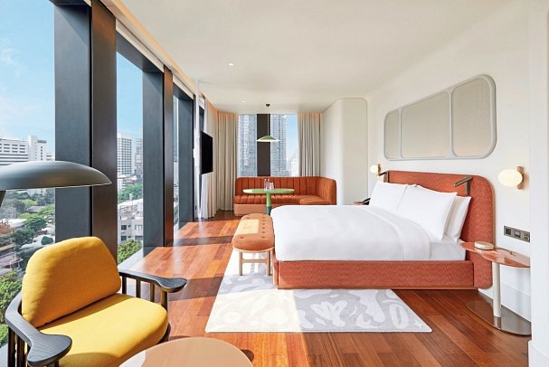 The Standard, Bangkok Mahanakhon - Wohnbeispiel Cornor King (Zimmercodierung UB2)
