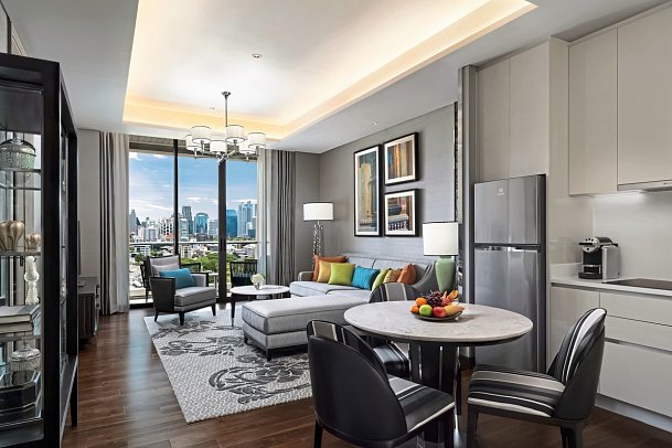Sindhorn Kempinski Hotel Bangkok - Wohnbeispiel Grand Premier (Zimmercodierung UM1)