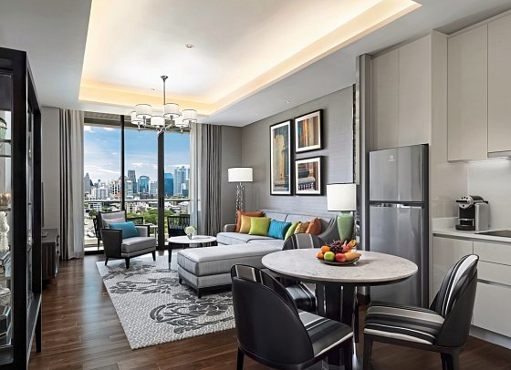Sindhorn Kempinski Hotel Bangkok - Wohnbeispiel Grand Premier (Zimmercodierung UM1)