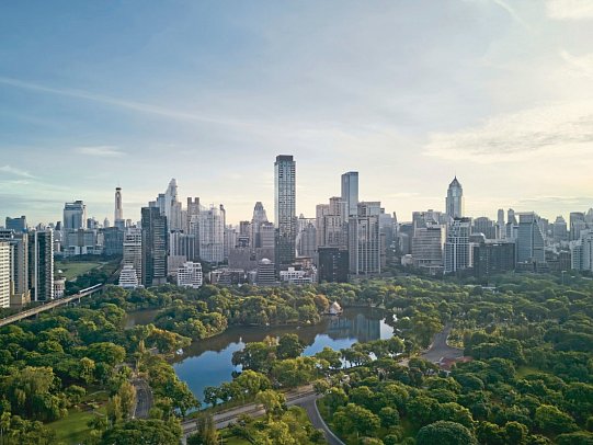 Dusit Thani Bangkok - Blickbeispiel Deluxe King (Zimmercodierung UD1)