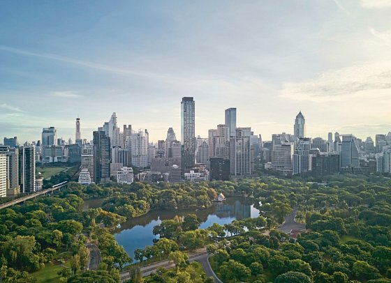Dusit Thani Bangkok - Blickbeispiel Deluxe King (Zimmercodierung UD1)