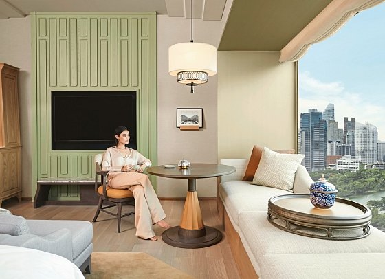 Dusit Thani Bangkok - Wohnbeispiel Deluxe King (Zimmercodierung UD1)