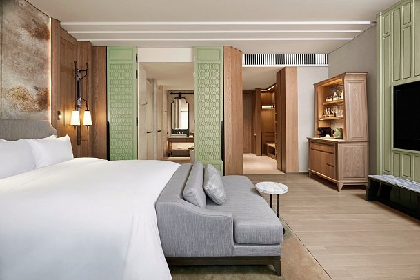 Dusit Thani Bangkok - Wohnbeispiel Deluxe King (Zimmercodierungen UD1, UM1 & UL1)
