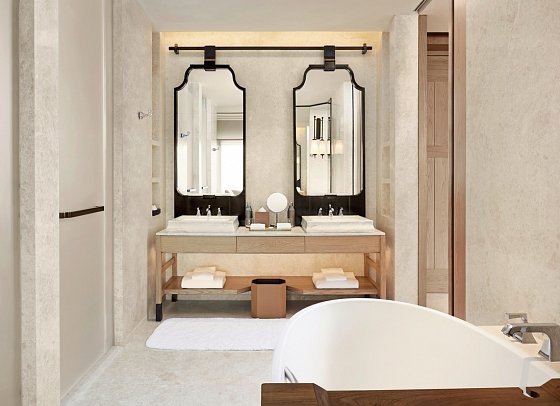 Dusit Thani Bangkok - Badbeispiel Deluxe King (Zimmercodierungen UD1, UM1 & UL1)
