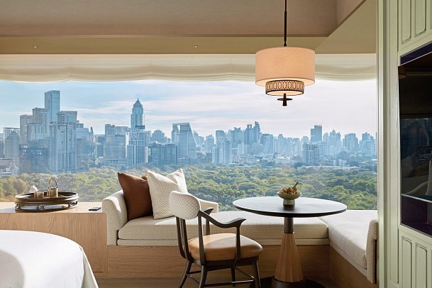 Dusit Thani Bangkok - Wohnbeispiel Deluxe Corner (Zimmercodierungen UD2, UM2 & UL2)