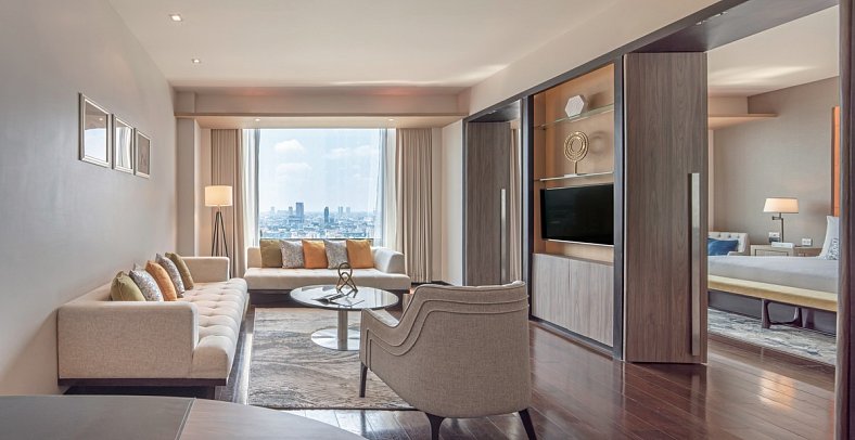 VIE Hotel Bangkok - MGallery - Wohnbeispiel Deluxe Suite (Zimmercodierung WD1)