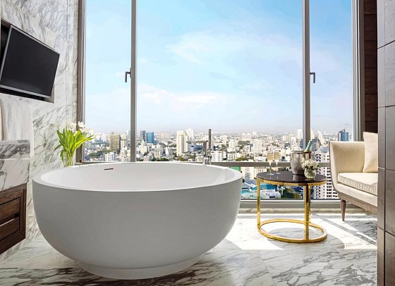 137 Pillars Suites & Residences Bangkok - Badbeispiel Sukhothai Suite (Zimmercodierung WB1)