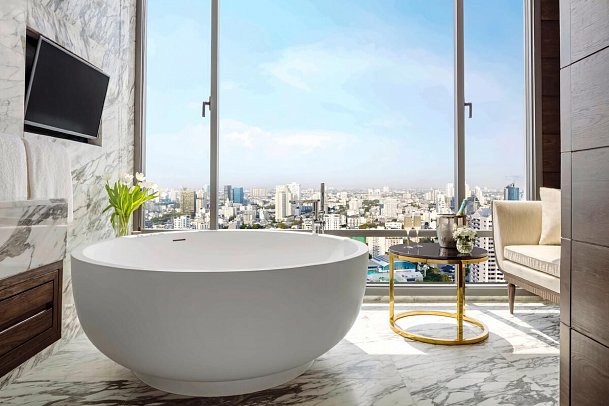 137 Pillars Suites & Residences Bangkok - Badbeispiel Sukhothai Suite (Zimmercodierung WB1)
