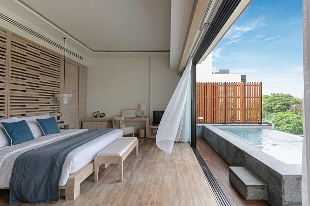 Cape Nidhra Hotel - Wohnbeispiel Sky Pool Suite (Zimmercodierung WB1)