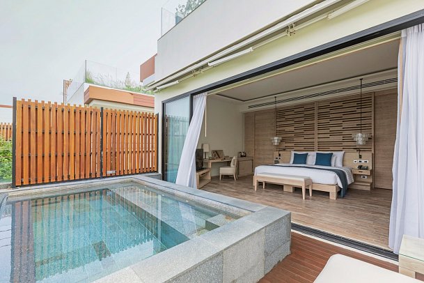 Cape Nidhra Hotel - Wohnbeispiel Moon Light Pool Suite (Zimmercodierung WB3)