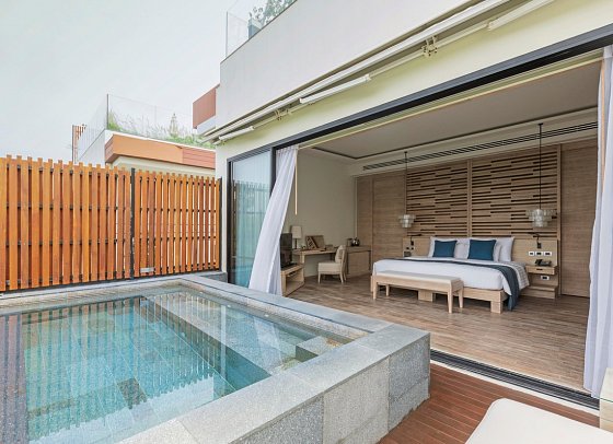 Cape Nidhra Hotel - Wohnbeispiel Moon Light Pool Suite (Zimmercodierung WB3)