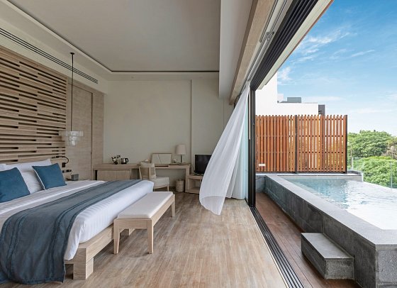 Cape Nidhra Hotel - Wohnbeispiel Sky Pool Suite (Zimmercodierung WB1)