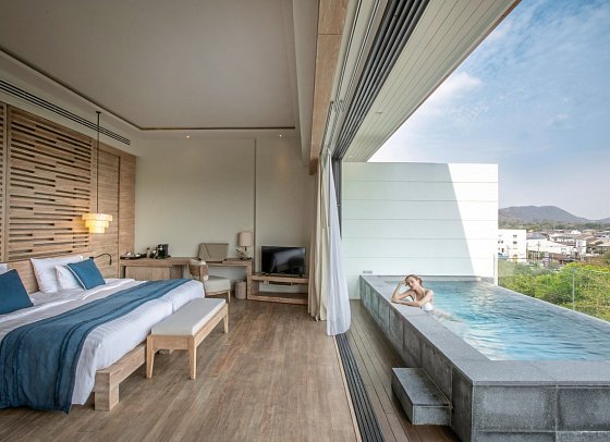 Cape Nidhra Hotel - Wohnbeispiel Sky Pool Suite (Zimmercodierung WB1)