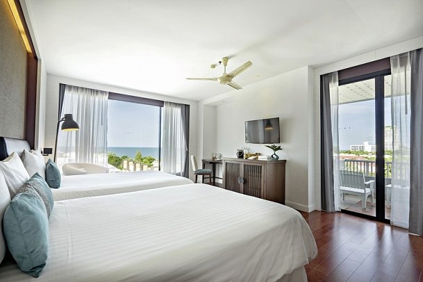 Loligo Resort Hua Hin - Wohnbeispiel Mini Suite Sea and Horizon Balcony (Zimmercodierung UBN)