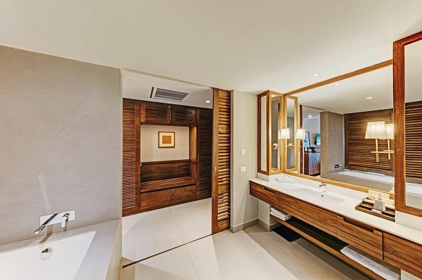 Cinnamon Bentota Beach - Wohnbeispiel Bad Premium Pool Access (Zimmercodierung UM3)