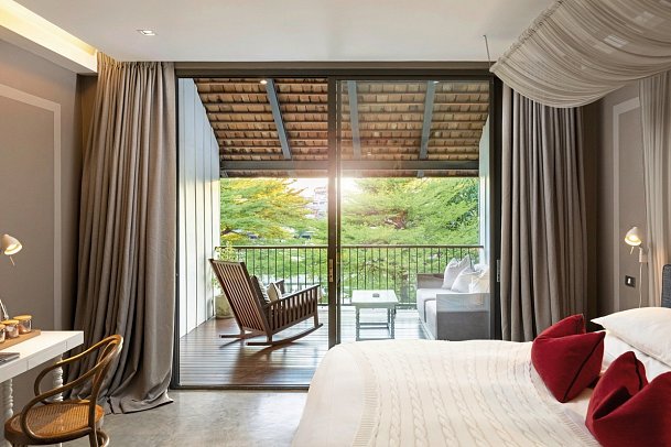 sala lanna Chiang Mai - Wohnbeispiel Riverview Deluxe Balcony (Zimmercodierung UD1)