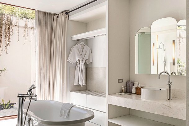 sala lanna Chiang Mai - Badbeispiel Deluxe Suite (Zimmercodierung WD1)