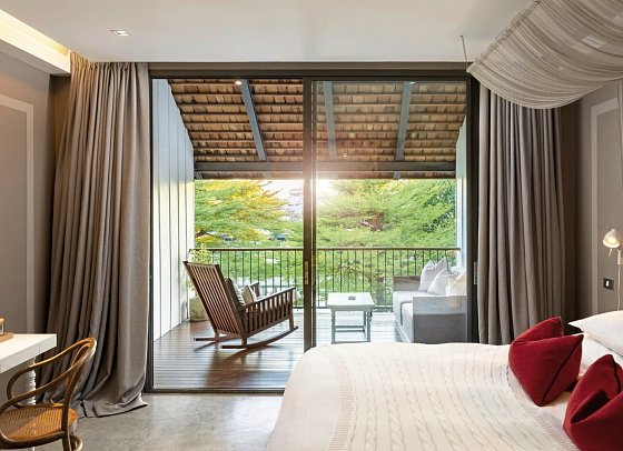 sala lanna Chiang Mai - Wohnbeispiel Riverview Deluxe Balcony (Zimmercodierung UD1)