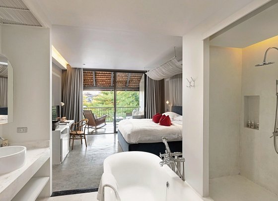sala lanna Chiang Mai - Wohnbeispiel River View Deluxe Balcony (Zimmercodierung UD1)