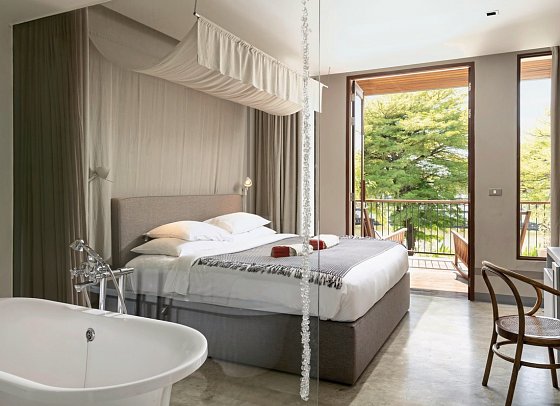 sala lanna Chiang Mai - Wohnbeispiel River View Superior Balcony (Zimmercodierung US1)