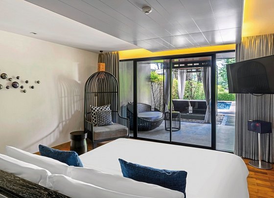 CROSS Chiang Mai Riverside - Wohnbeispiel Pool Suite (Zimmercodierung WBR)