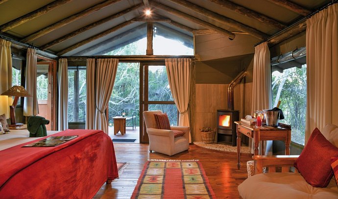 Go4South Africa - Erlebnisreise für die ganze Familie - Wohnbeispiel Forest Camp Rustic Luxury Tent (Zimmercodierung DB2)