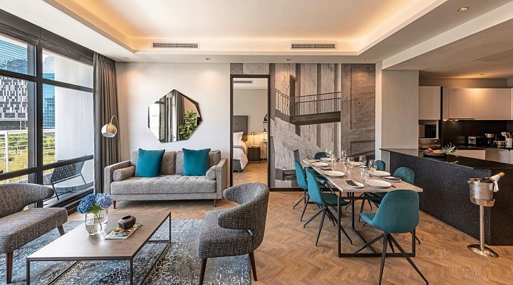 The Onyx Apartment Hotel - Wohnbeispiel (Zimmercodierungen SB1 & SD6)