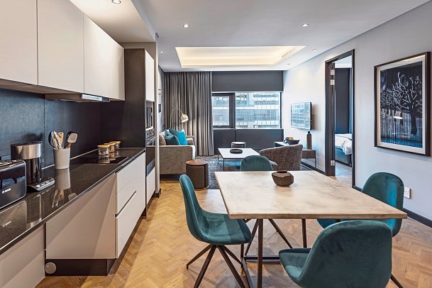 The Onyx Apartment Hotel - Wohnbeispiel (Zimmercodierungen SB1 & SD6)