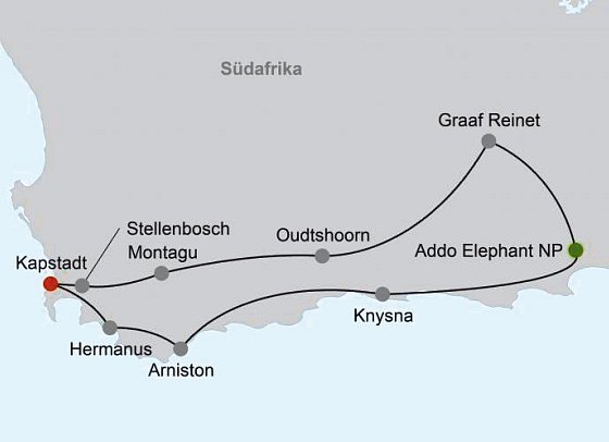 Erlebnis Gartenroute, Karoo & Addo