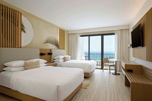 Marriott Cancun - Wohnbeispiel Ocean View 2 Double (Zimmercodierung D2M)