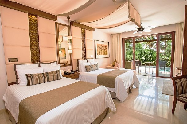 Secrets Playa Mujeres Golf & Spa Resort - Wohnbeispiel Preferred Club Juniorsuite Swim-Out Oceanview (Zimmercodierung JLQ)